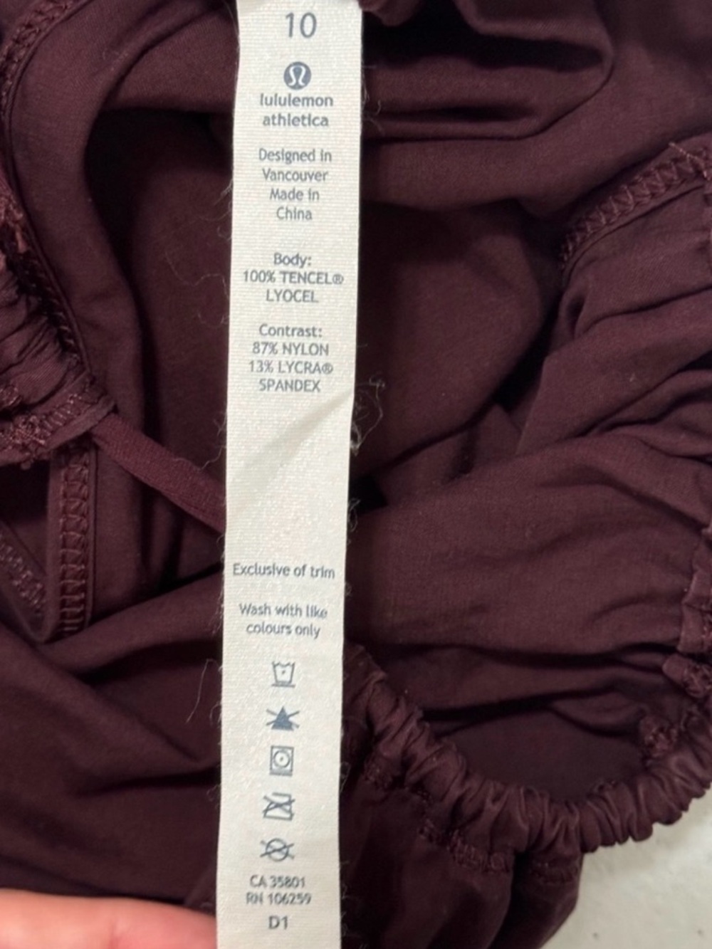 lululemon athletica Burgundy Open-Back Romper - Picture 4 of 5